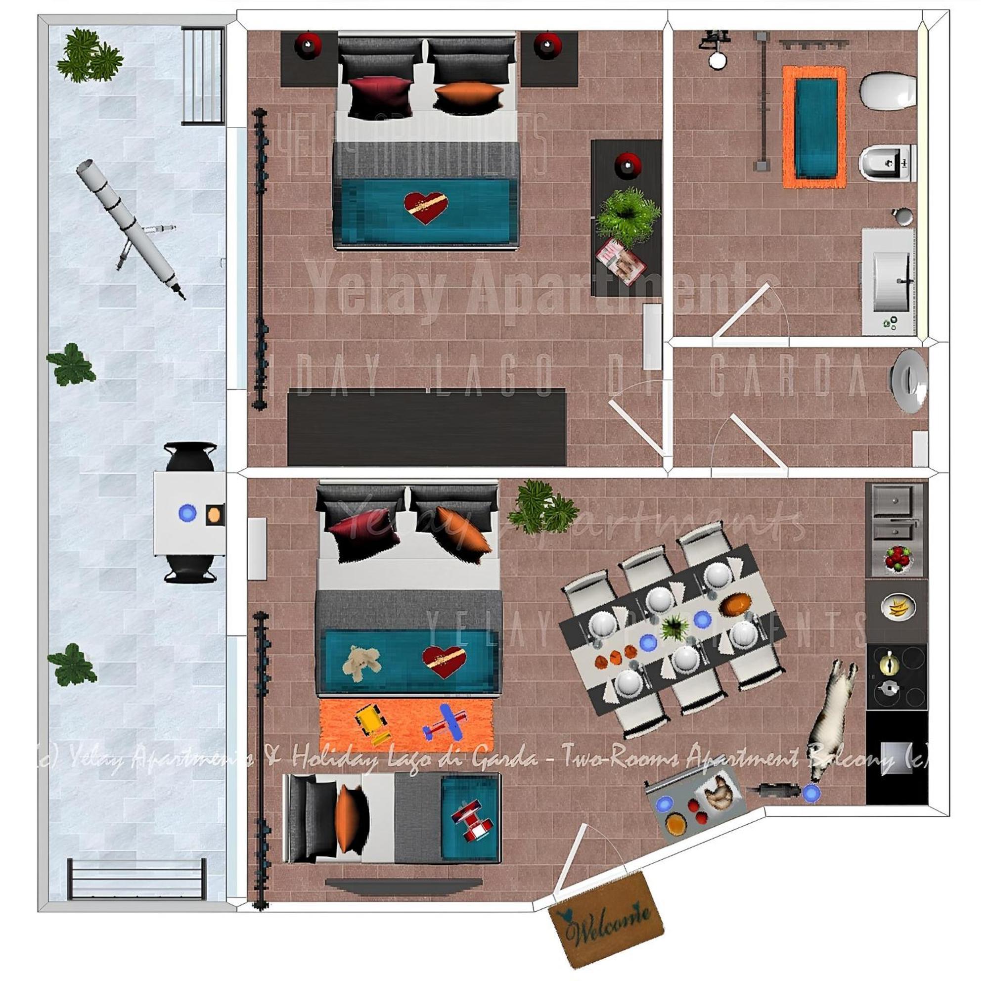 Yelay Apartments & Holiday Lago Di Garda Raffa Exterior foto