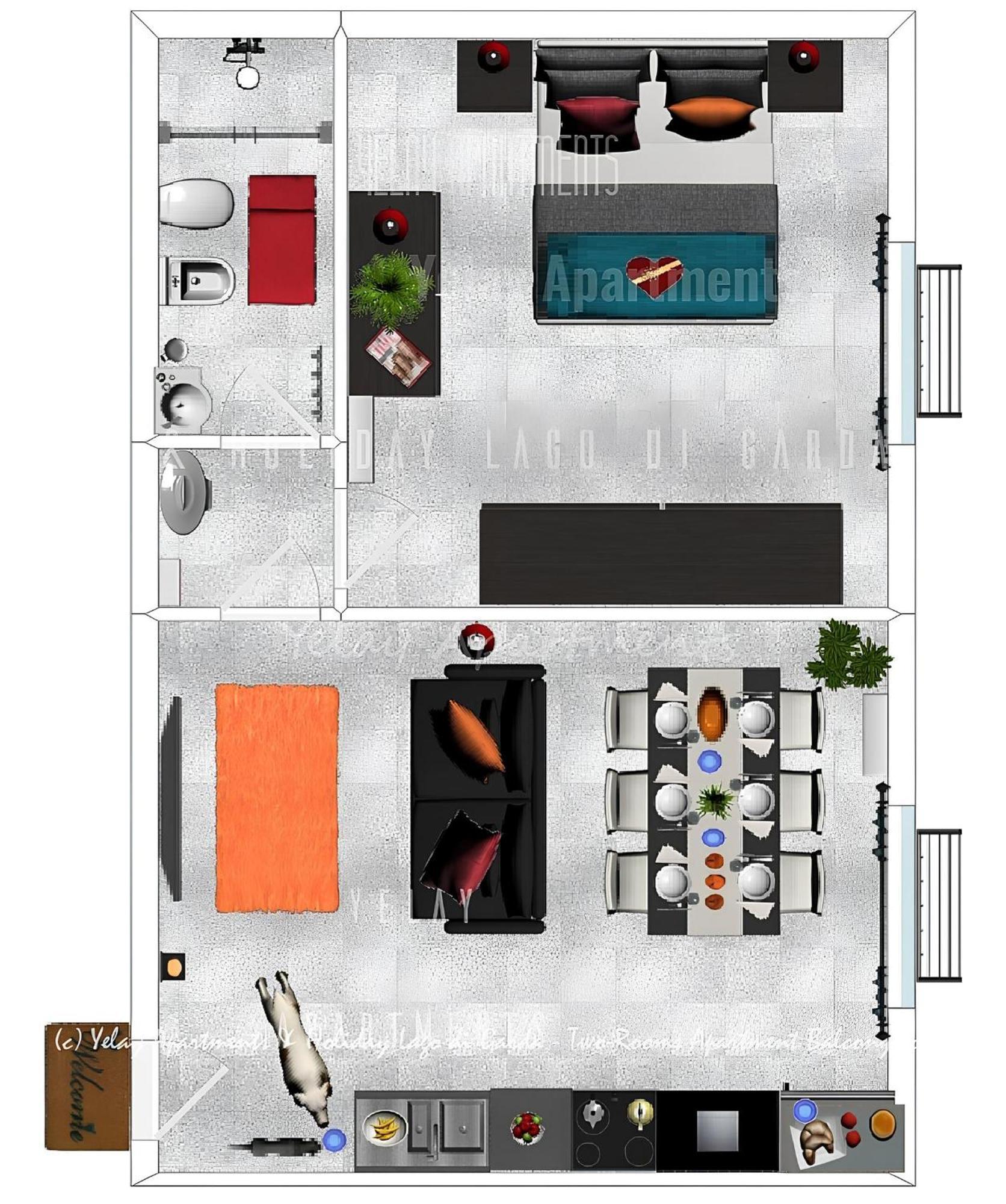 Yelay Apartments & Holiday Lago Di Garda Raffa Exterior foto